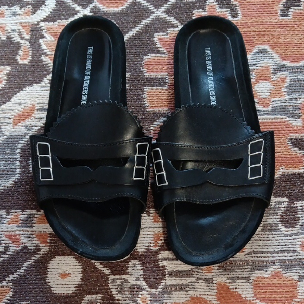 Band Of Outsiders Leather Slide Sandals